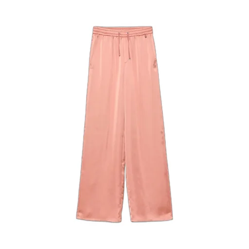 Wide Leg Satin Trousers