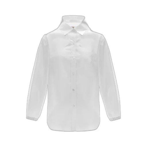 Logo Embroidered Long-Sleeved Shirt