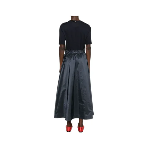 Drawstring Waist Midi Dress