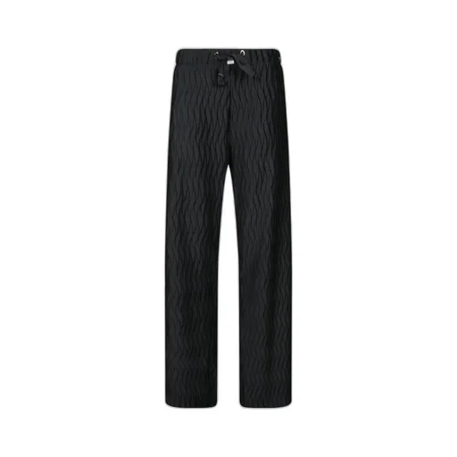 Wrinkled Effect Drawstring Trousers