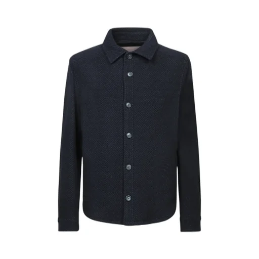 Buttoned Long-Sleeved Shirt Jacket