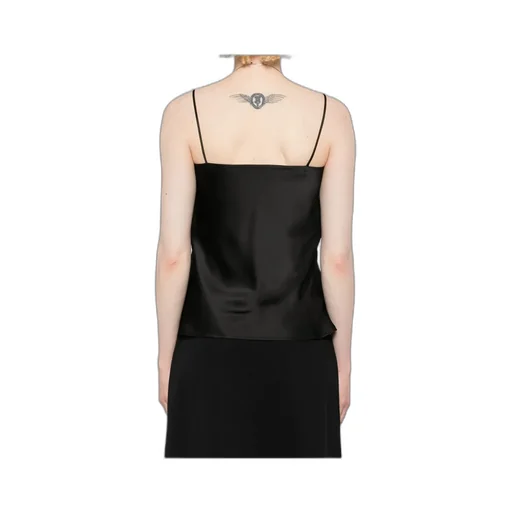 Spaghetti Straps Satin Tank Top