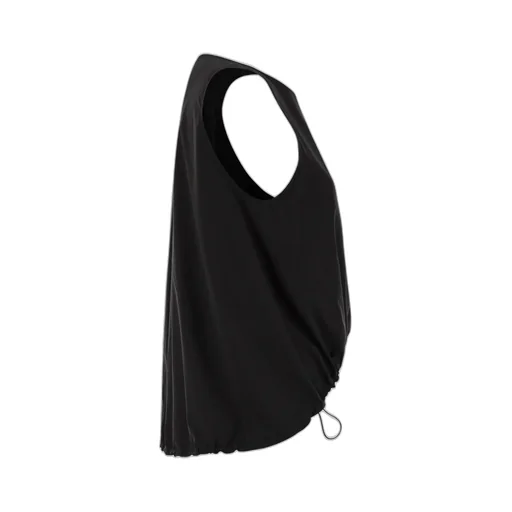 Drawstring Hem Puffer Tank Top