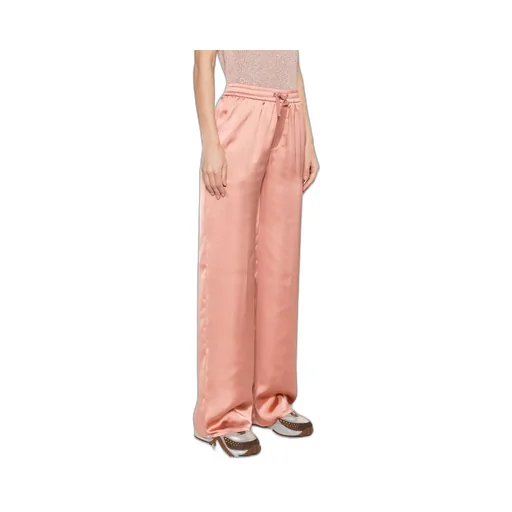 Wide Leg Satin Trousers