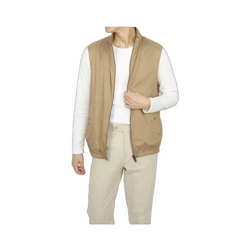 Zippered Stand Collar Vest