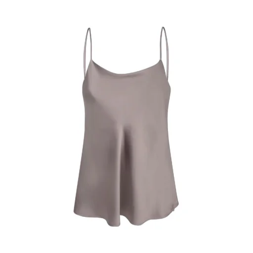 Spaghetti Straps Satin Tank Top