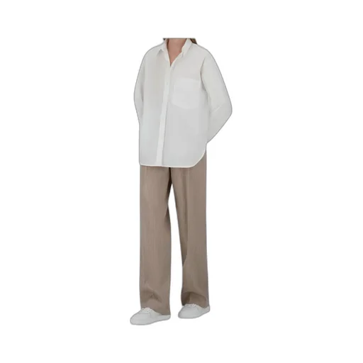 Logo Embroidered Long-Sleeved Shirt