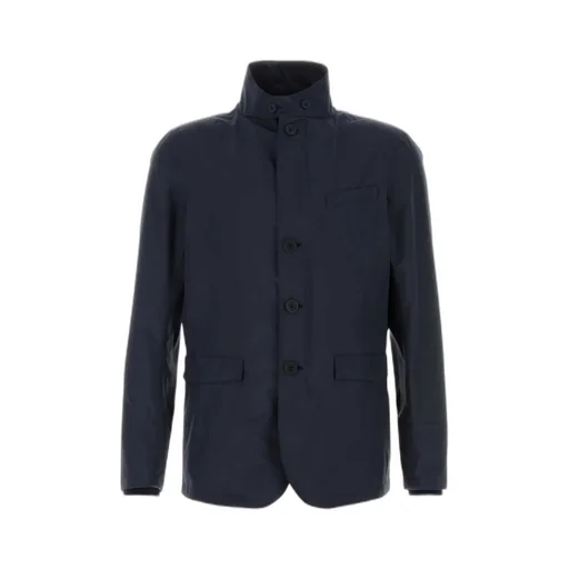 Long-Sleeved Button-Up Jacket
