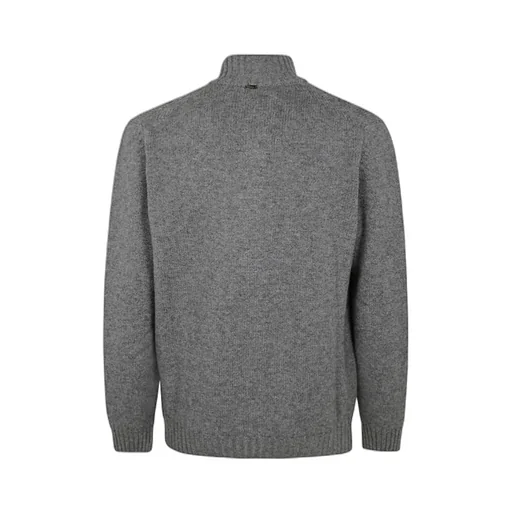 Button-Detailed Round Neck Sweater