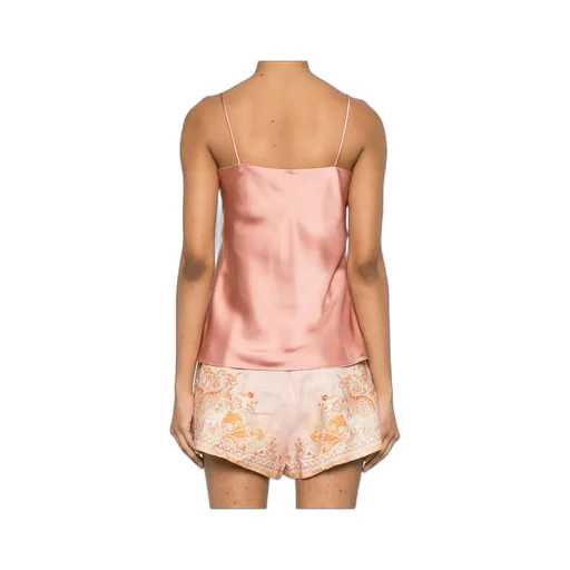 Spaghetti Straps Satin Tank Top