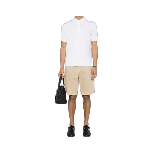 Short-Sleeved Knitted Polo Shirt