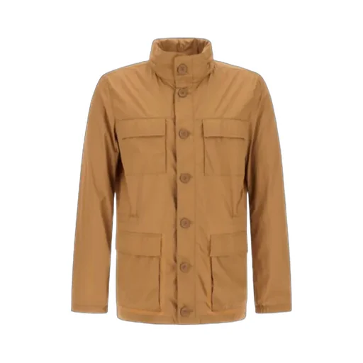 Crease-Effect Field Jacket