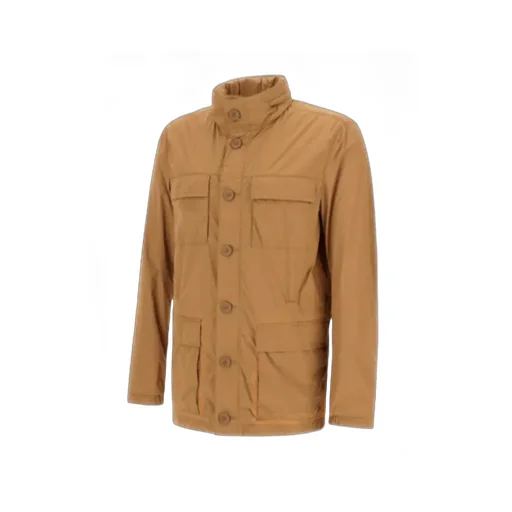 Crease-Effect Field Jacket