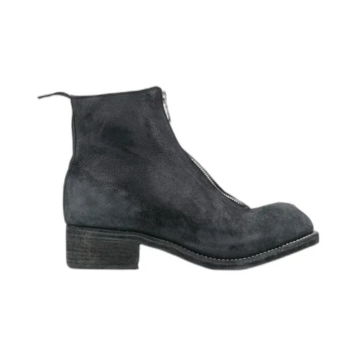 Front Zip Ankle Boots