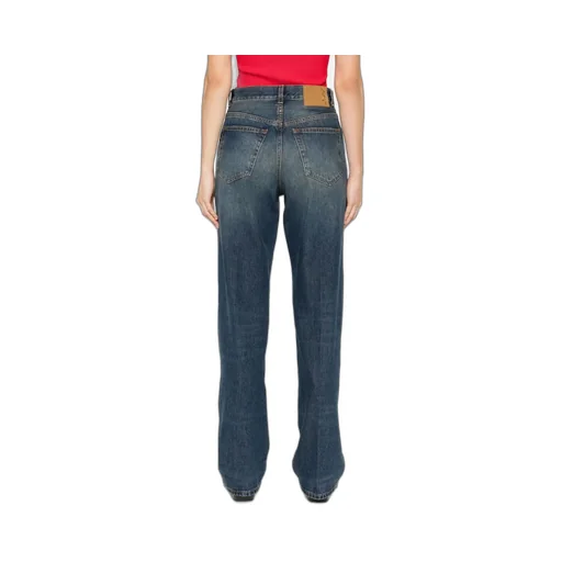 Denim Trousers With Belt Loops