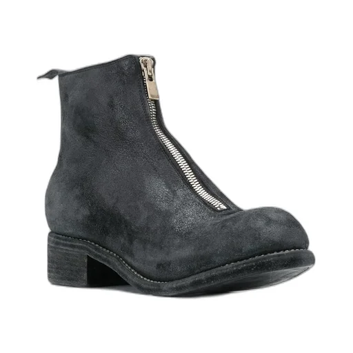 Front Zip Ankle Boots