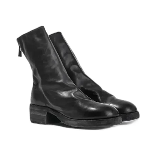 Round-Headed Short Boots