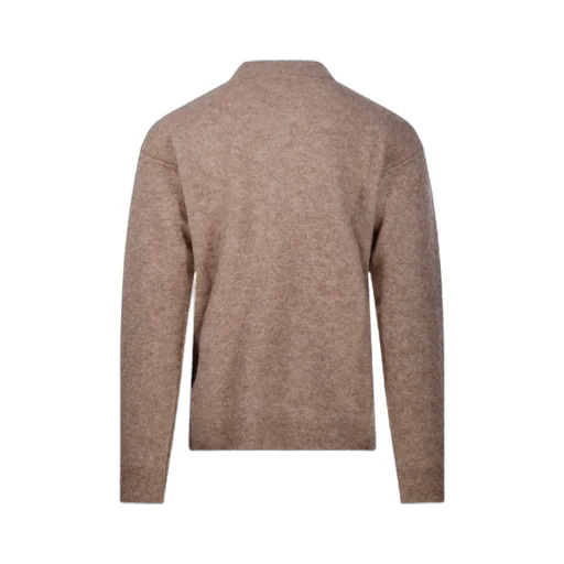 Button-Fastening Sweater