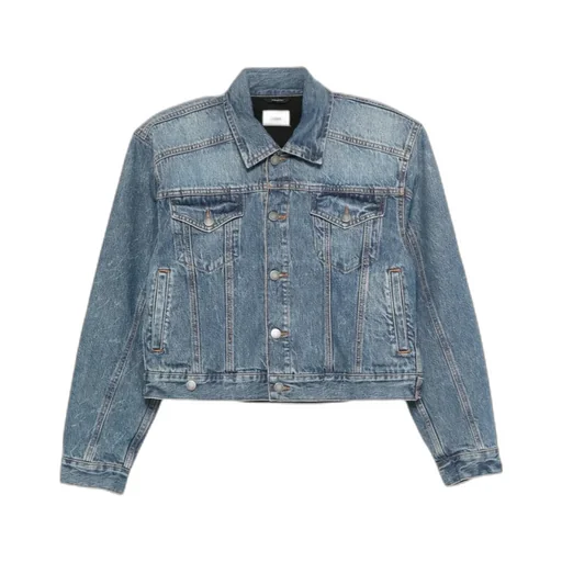Button-Fastening Denim Jacket