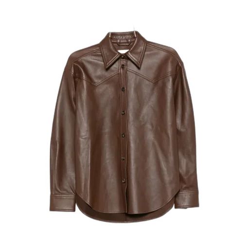 Leather Shirt Jacket