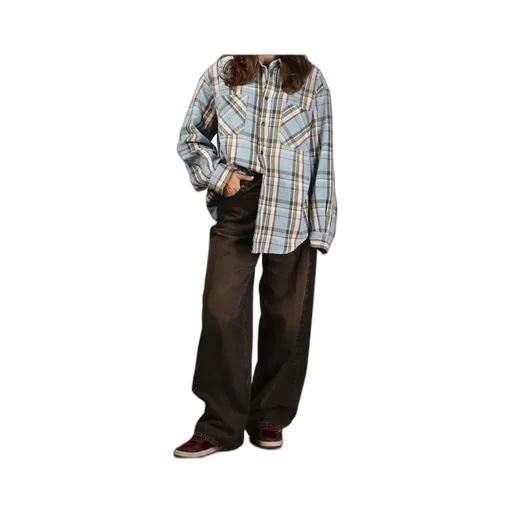 Plaid Long-Sleeved Shirt