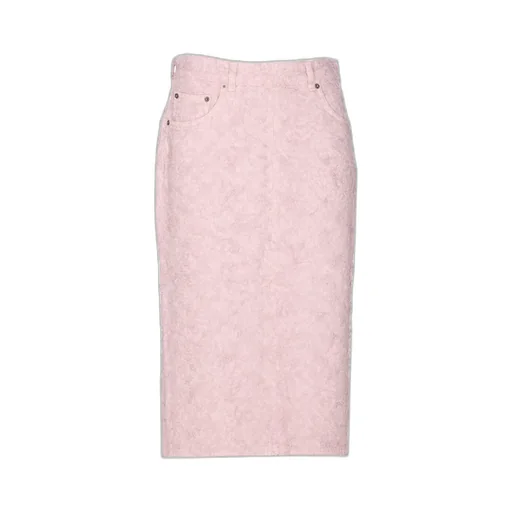 Kim Fur-Effect Midi Skirt