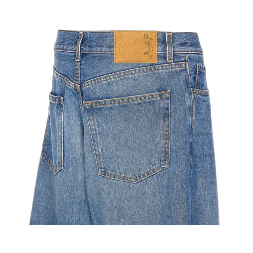 Denim Trousers With Belt Loops