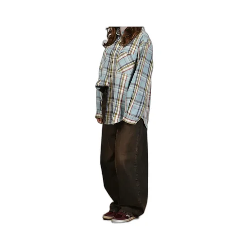 Plaid Long-Sleeved Shirt