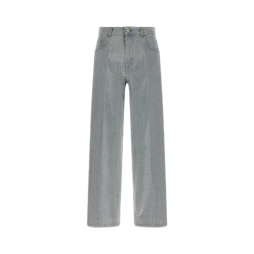 Bonnie Studded Straight-Leg Jeans