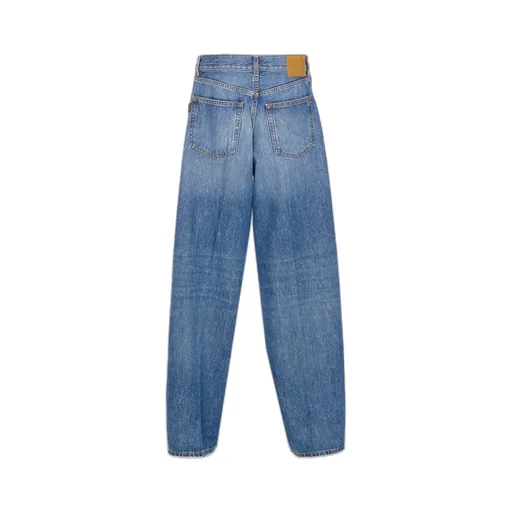 Denim Trousers With Belt Loops