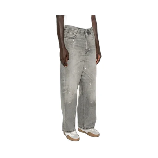 Denim Trousers With Belt Loops