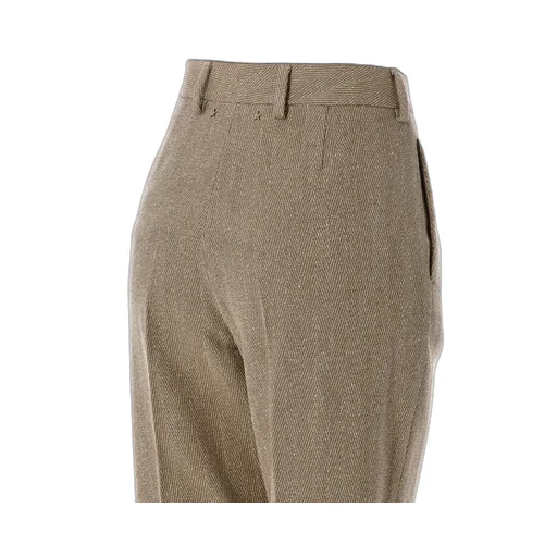 Herringbone Straight-Leg Trousers