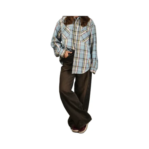 Plaid Long-Sleeved Shirt