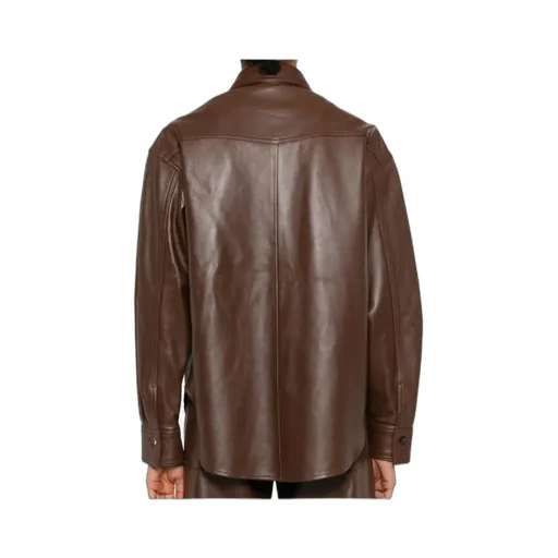 Leather Shirt Jacket