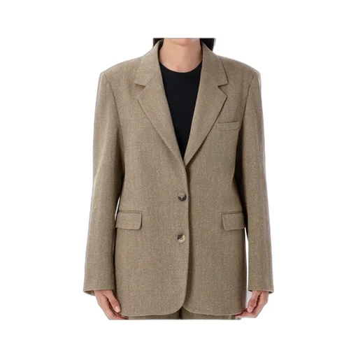 Harringbone Single Breasted Blazer
