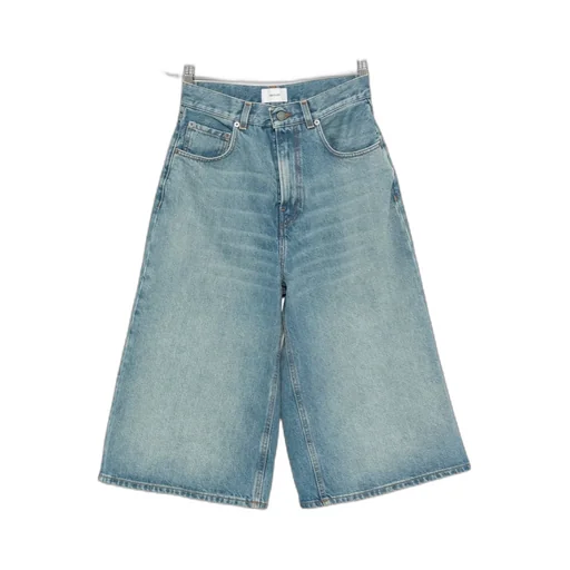 Cotton Denim Shorts