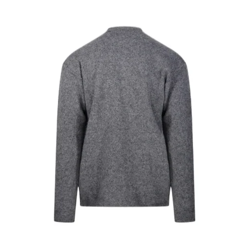 Button-Fastening Sweater