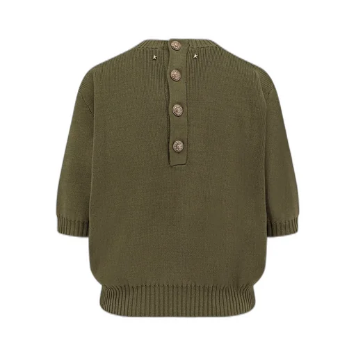 Crew Neck Short Sleeve Sweater
