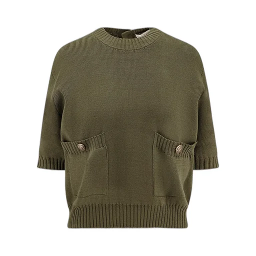 Crew Neck Short Sleeve Sweater