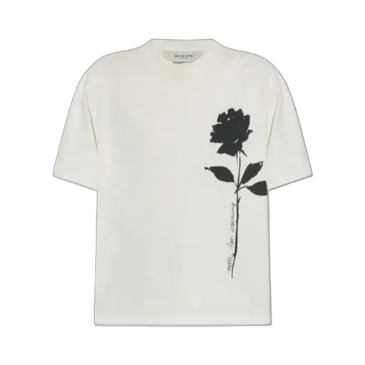 Rose Printed Crewneck T-Shirt