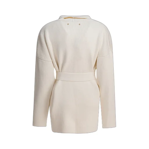 Floral Embroidered Embellished Belted Cardigan