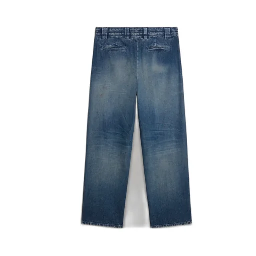 Straight-Leg Distressed Jeans