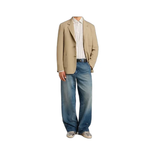 Straight-Leg Distressed Jeans