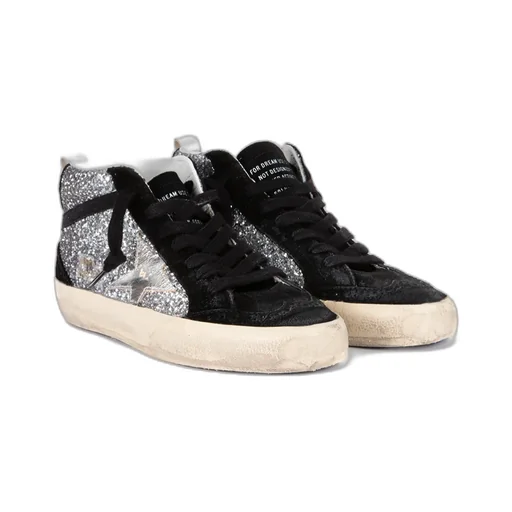 Glitter Mid-Top Sneakers