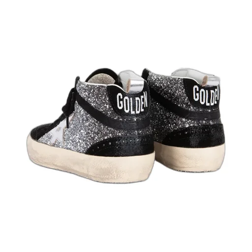 Glitter Mid-Top Sneakers