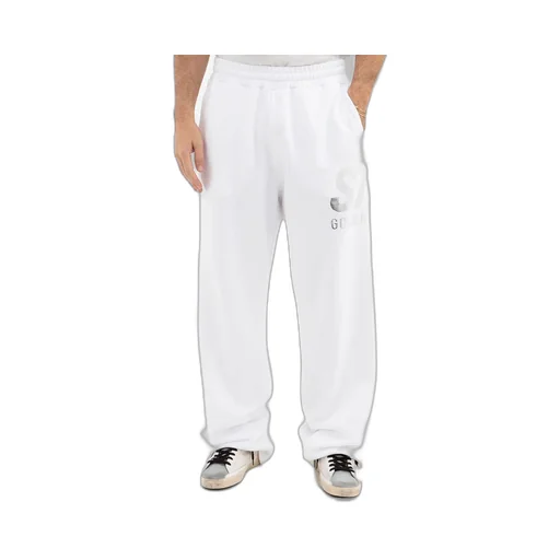 Logo Printed Wide-Leg Track Pants