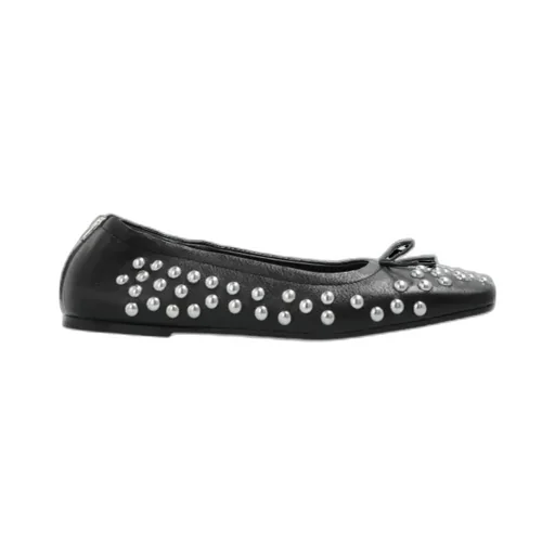 Stud Embellished Ballet Shoes