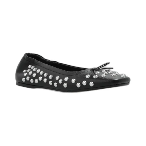 Stud Embellished Ballet Shoes
