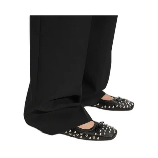 Stud Embellished Ballet Shoes