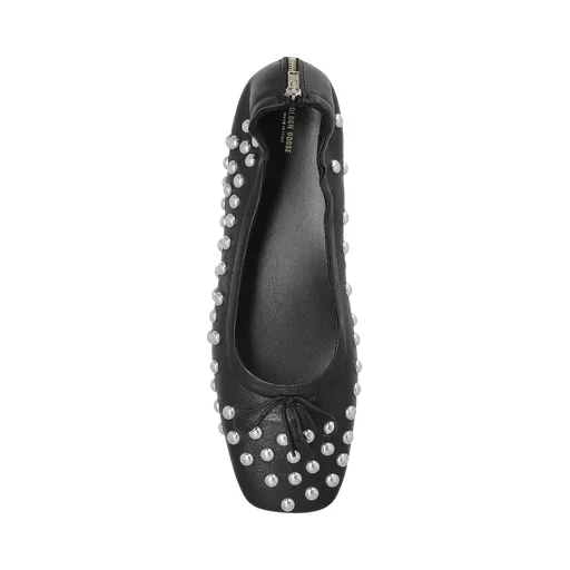 Stud Embellished Ballet Shoes